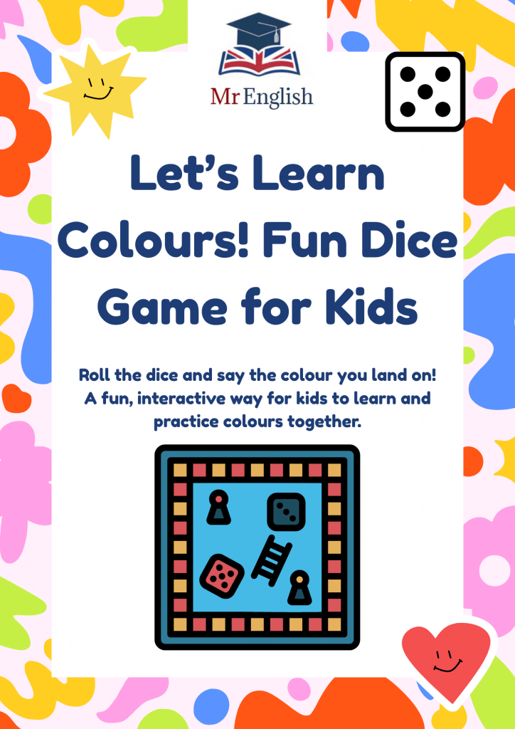 Interactive Colours Board Game – Fun Colour Practice for Kids (Ages 3-7 ...