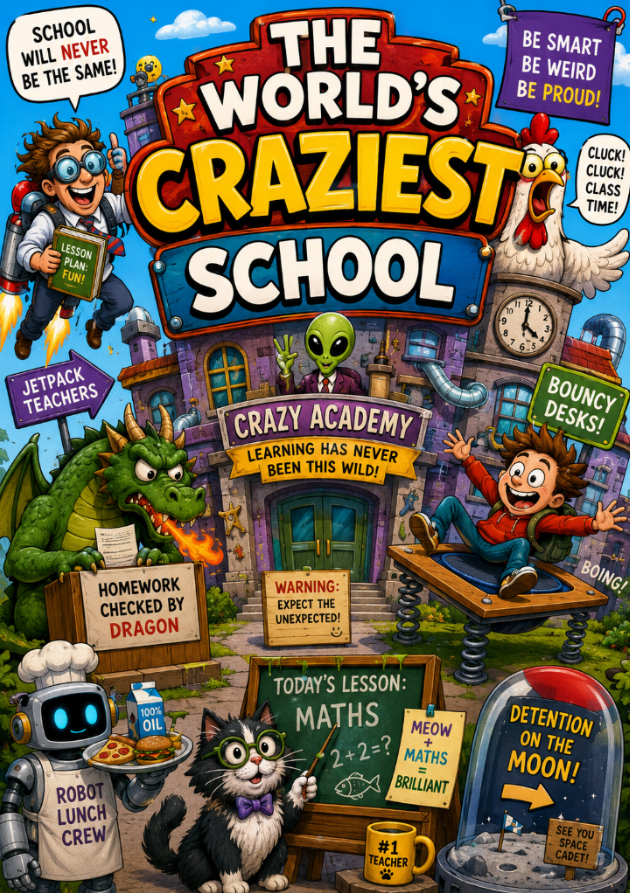 The World’s Craziest School Worksheet | Creative Writing and Speaking Activities for Kids