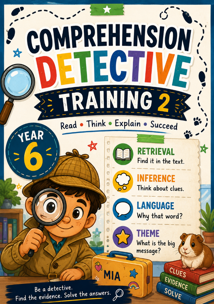 Comprehension Detective Training 2 Worksheet | Year 6 Reading Comprehension Skills