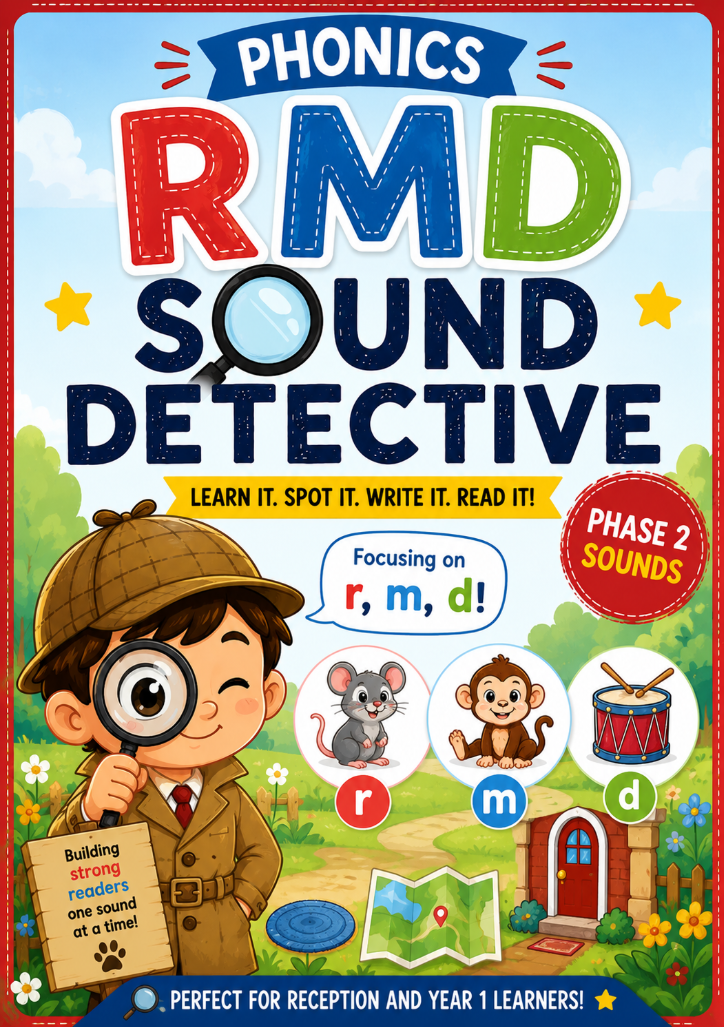 RMD Sound Detective (Phase 2) | Phonics Worksheet for Reception & Year 1