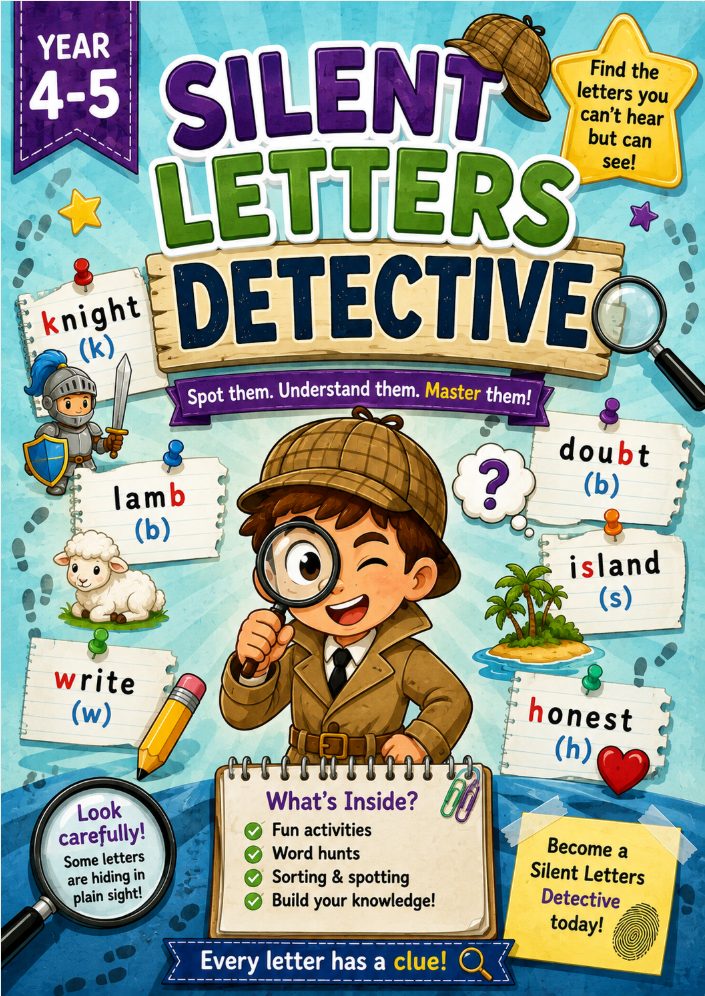 Silent Letters Worksheet | KS2 Spelling Practice
