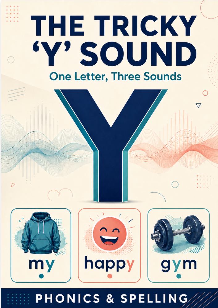 The Tricky Y Sounds – Phonics Worksheet for Older Learners