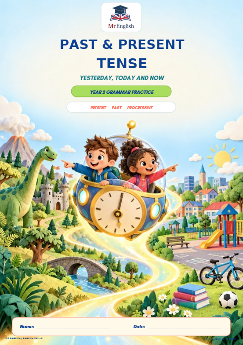 Year 2 Past and Present Tense Worksheet | KS1