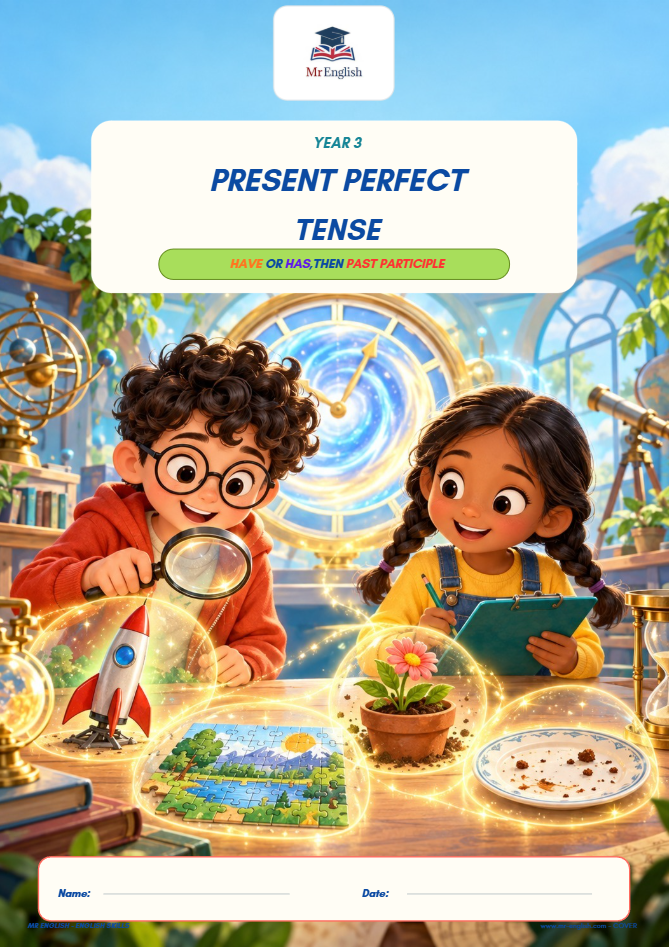 Year 3 Present Perfect Tense Worksheet | Mr English