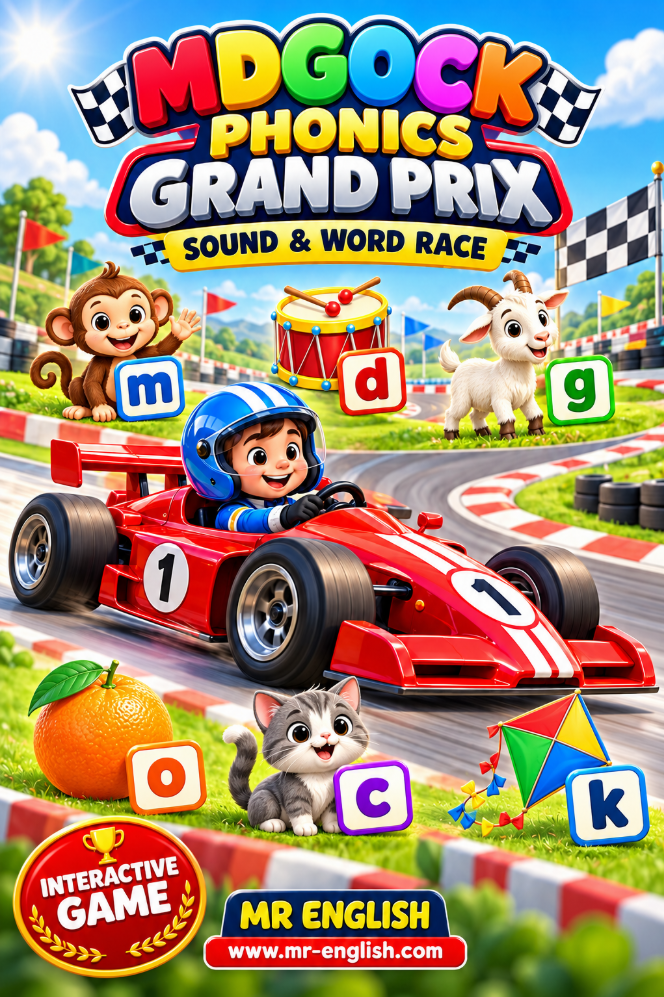 MDGOCK Phonics Game for Kids | Sound & Word Race - Mr English